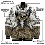 personalized cleveland guardians deer skull camouflage white varsity jacket best selling