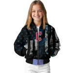 personalized cleveland guardians star stripes navy blue black bomber jacket best selling