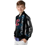personalized cleveland guardians star stripes navy blue black bomber jacket best selling