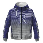 personalized colorado rockies pattern layers blue windbreaker jacket best selling