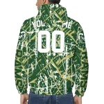 personalized colorado state rams brushstroke pattern green windbreaker jacket best selling