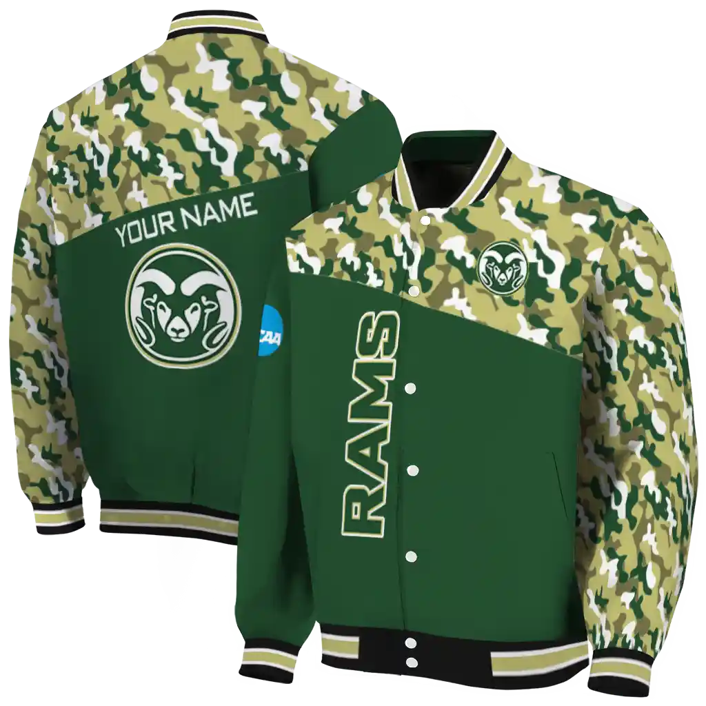 personalized colorado state rams camouflage splash green varsity jacket fashion forward personalized colorado state rams camouflage splash green varsity jacket fashion forward