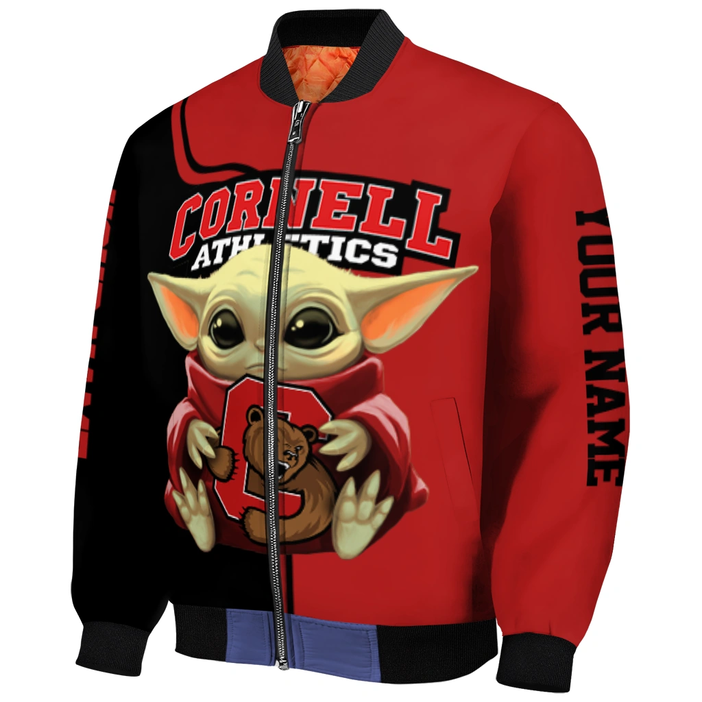 personalized cornell big red adorable yoda red black bomber jacket fashion forward personalized cornell big red adorable yoda red black bomber jacket fashion forward