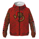 personalized cornell big red trellis mesh red windbreaker jacket best selling