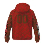 personalized cornell big red trellis mesh red windbreaker jacket best selling