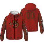 personalized cornell big red trellis mesh red windbreaker jacket best selling