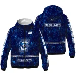 personalized creighton bluejays shards cluster blue windbreaker jacket best selling