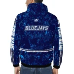 personalized creighton bluejays shards cluster blue windbreaker jacket best selling