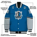 personalized dallas mavericks chevron style blue varsity jacket best selling