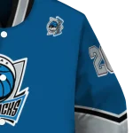 personalized dallas mavericks chevron style blue varsity jacket best selling