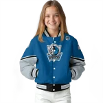 personalized dallas mavericks chevron style blue varsity jacket best selling