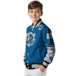 personalized dallas mavericks chevron style blue varsity jacket best selling