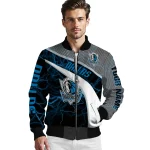 personalized dallas mavericks electric flash blue bomber jacket best selling