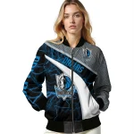 personalized dallas mavericks electric flash blue bomber jacket best selling