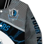 personalized dallas mavericks electric flash blue varsity jacket best selling