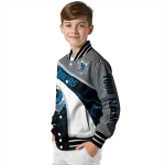 personalized dallas mavericks electric flash blue varsity jacket best selling