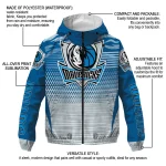personalized dallas mavericks pattern layers blue windbreaker jacket best selling