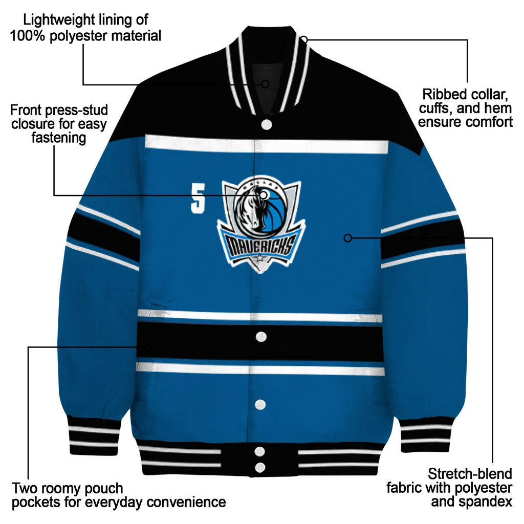 personalized dallas mavericks stripe statement blue black varsity jacket new arrival personalized dallas mavericks stripe statement blue black varsity jacket new arrival