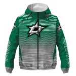 personalized dallas stars pattern layers green windbreaker jacket best selling