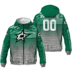 personalized dallas stars pattern layers green windbreaker jacket best selling