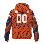personalized denver broncos abstract streaks orange windbreaker jacket best selling