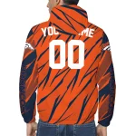 personalized denver broncos abstract streaks orange windbreaker jacket best selling