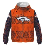 personalized denver broncos cat eyes orange windbreaker jacket best selling