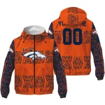 personalized denver broncos cat eyes orange windbreaker jacket best selling