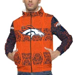 personalized denver broncos cat eyes orange windbreaker jacket best selling