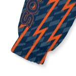 personalized denver broncos lightning strike grid orange windbreaker jacket best selling