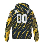 personalized denver nuggets abstract streaks blue windbreaker jacket best selling