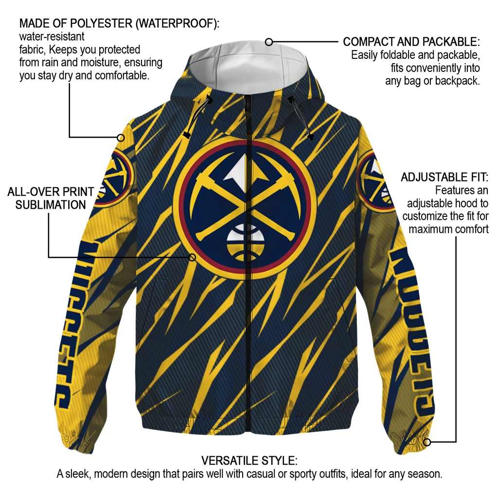 personalized denver nuggets abstract streaks blue windbreaker jacket new arrival personalized denver nuggets abstract streaks blue windbreaker jacket new arrival