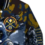 personalized denver nuggets skull horde blue varsity jacket best selling