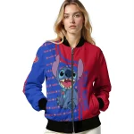 personalized detroit pistons stitch laughing red bomber jacket best selling