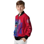 personalized detroit pistons stitch laughing red bomber jacket best selling
