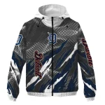 personalized detroit tigers claw mesh navy gray windbreaker jacket best selling