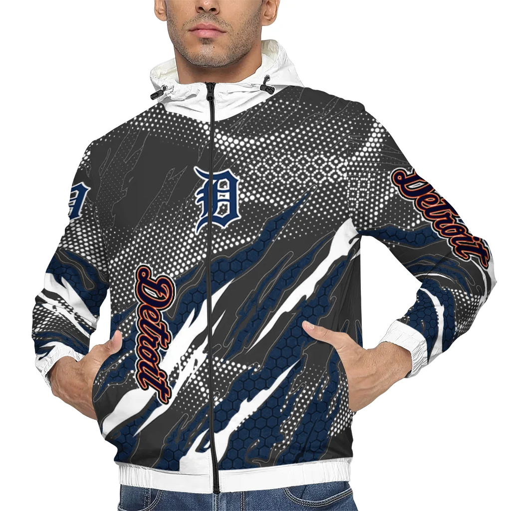 personalized detroit tigers claw mesh navy gray windbreaker jacket top rated personalized detroit tigers claw mesh navy gray windbreaker jacket top rated