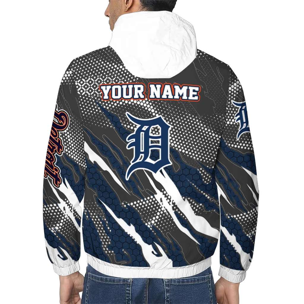 personalized detroit tigers claw mesh navy gray windbreaker jacket trendy personalized detroit tigers claw mesh navy gray windbreaker jacket trendy