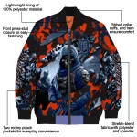 personalized detroit tigers skull horde navy bomber jacket best selling