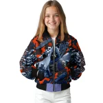 personalized detroit tigers skull horde navy bomber jacket best selling