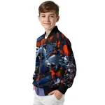 personalized detroit tigers skull horde navy bomber jacket best selling