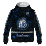 personalized drake bulldogs shards cluster blue windbreaker jacket best selling
