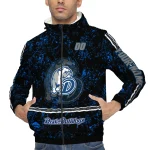 personalized drake bulldogs shards cluster blue windbreaker jacket best selling