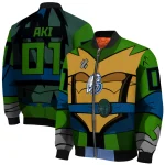 personalized drake bulldogs turtle armor bomber jacket best selling