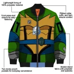 personalized drake bulldogs turtle armor bomber jacket best selling