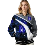 personalized duke blue devils electric flash blue varsity jacket best selling