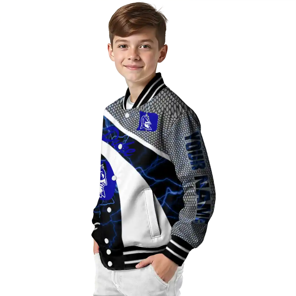 personalized duke blue devils electric flash blue varsity jacket trendy personalized duke blue devils electric flash blue varsity jacket trendy