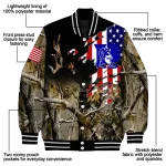 personalized duke blue devils patriot deer camouflage varsity jacket best selling