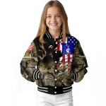 personalized duke blue devils patriot deer camouflage varsity jacket best selling