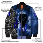 personalized duke blue devils skull cluster blue bomber jacket best selling